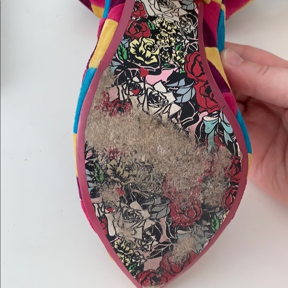 Funky suede patchwork heels - Picture 5 of 5